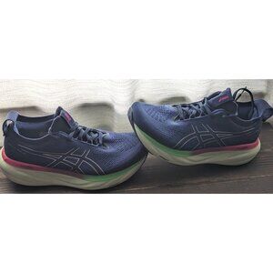 Asics Gel Nimbus 25 Womens Running Shoes Size 8 Blue Athletic Sneakers